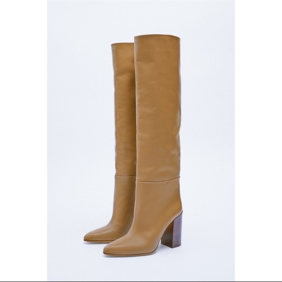 Zara Khaki Knee Boots Cheap Zara Rubber Boots Online